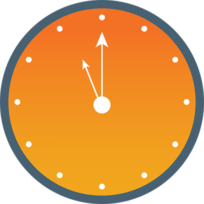Icon of an orange clock